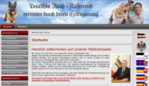 Homepage der "Exilregierung" / friedensvertrag.info